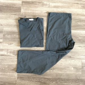 Gray Scrubs Set